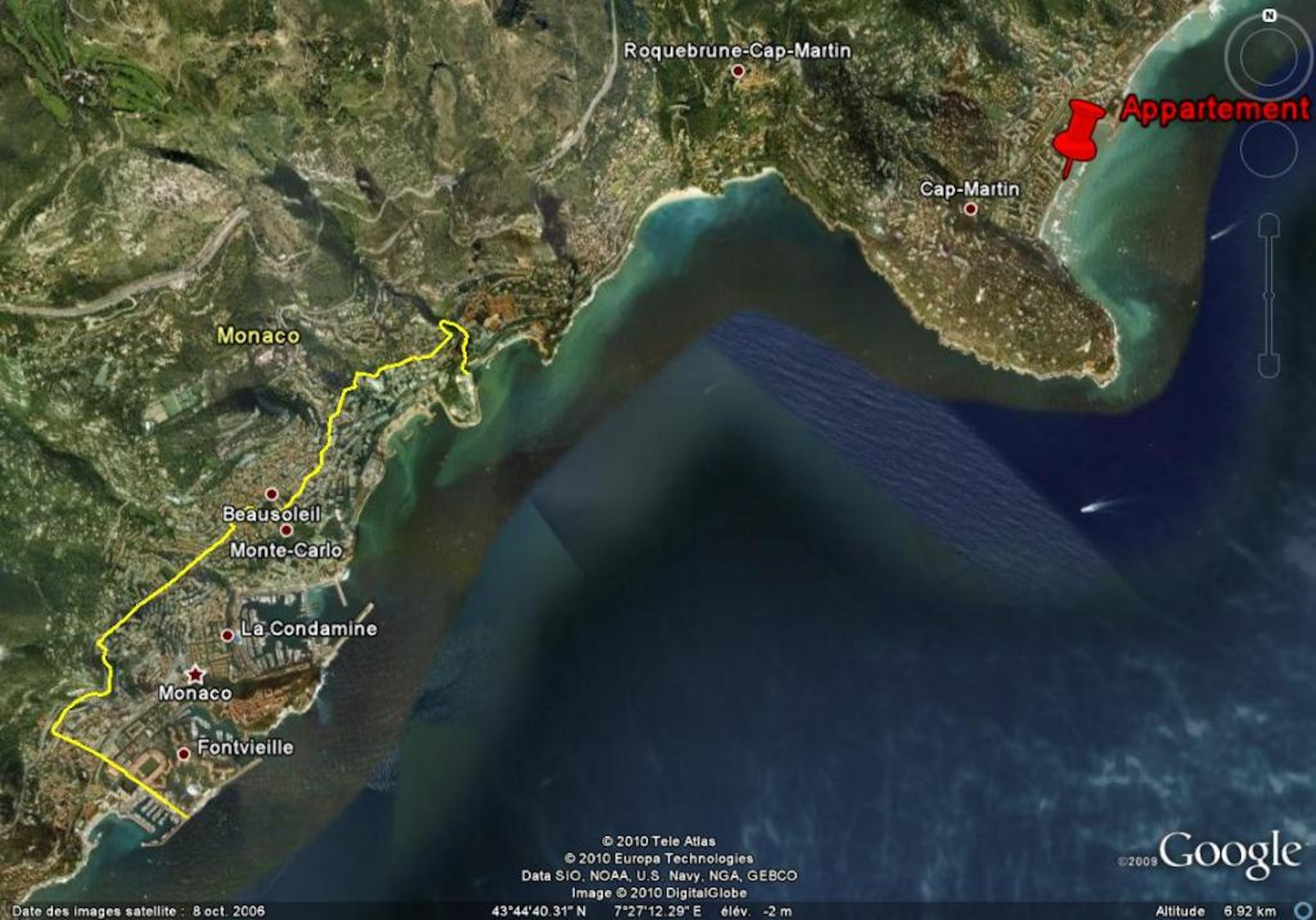 7-1741076073 ROQUEBRUNE CAP MARTIN FOR SALE 3 P SEA FRONT